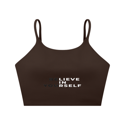 Spaghetti Strap Yoga Sports Bra