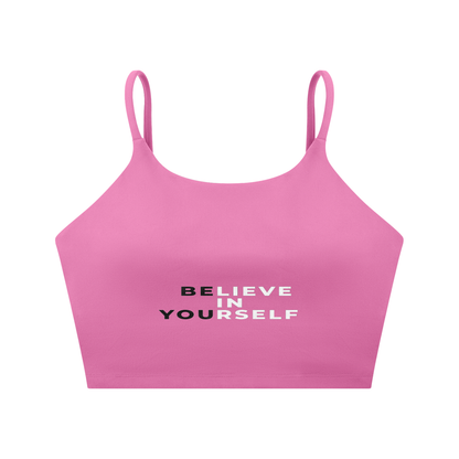 Spaghetti Strap Yoga Sports Bra
