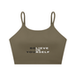 Spaghetti Strap Yoga Sports Bra