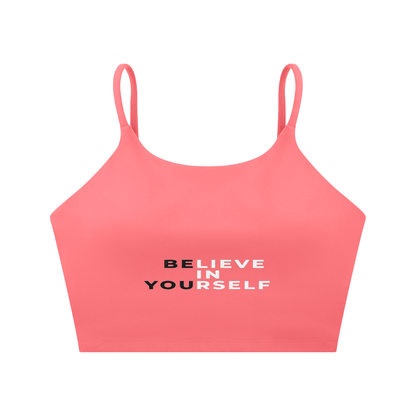 Spaghetti Strap Yoga Sports Bra