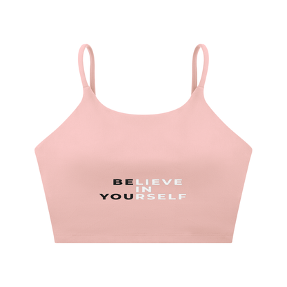 Spaghetti Strap Yoga Sports Bra